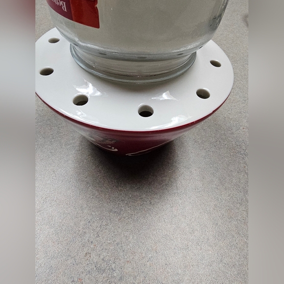 BH&G Jar Candle Ceramic Shade Frosty Peppermint Snow - Picture 9 of 9